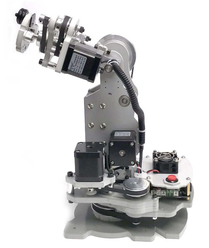 프로그래밍 가능한 3 축 스테핑 기계식 로봇 암 회전 슈팅 팬/틸트는 800 G 코드 교육 교육 키트로드 가능