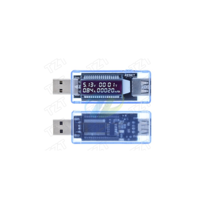 전압 미터 전류 전압 용량 배터리 테스터 USB 볼트 전류 전압 의사 충전기 용량 테스터 미터 보조베터리